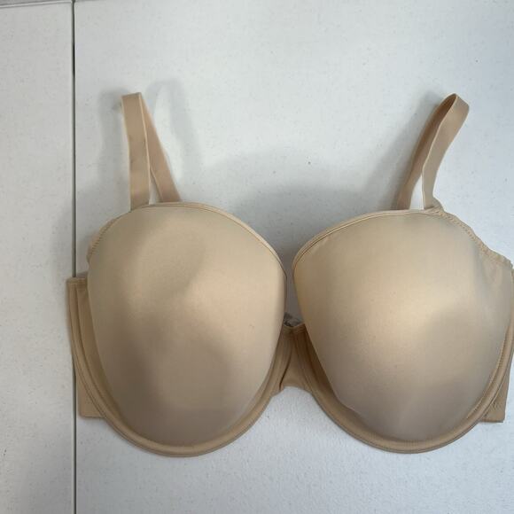 Panache 38G Porcelain Plunge Bra Seamless T-shirt Underwire Lightly Lined 3371 - Picture 2 of 16
